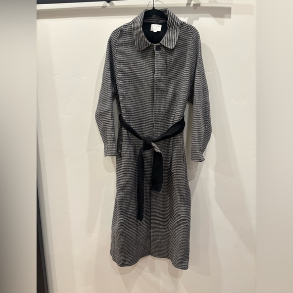 Robert Rodriguez Barney’s New York Monochrome Houndstooth Coat small elegant - Picture 2 of 6
